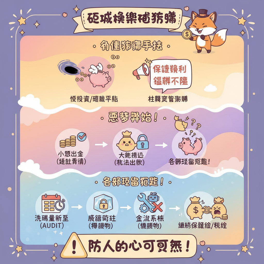 代理出款社羣平臺玩家風控現金版娛樂城詐騙網站假投資投資詐騙娛樂城詐騙風險提款延遲投資型詐騙帳號凍結娛樂城推薦不出金流水要求線上博弈穩賺不賠繳納保證金